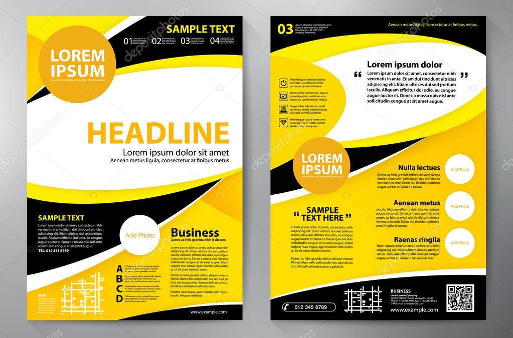 Brochure design a4 template.