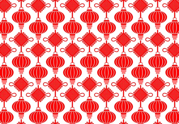 China Lámpara patrón sin costura — Archivo Imágenes Vectoriales