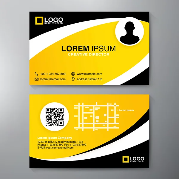Modern Business card Design Template. — Stock Vector