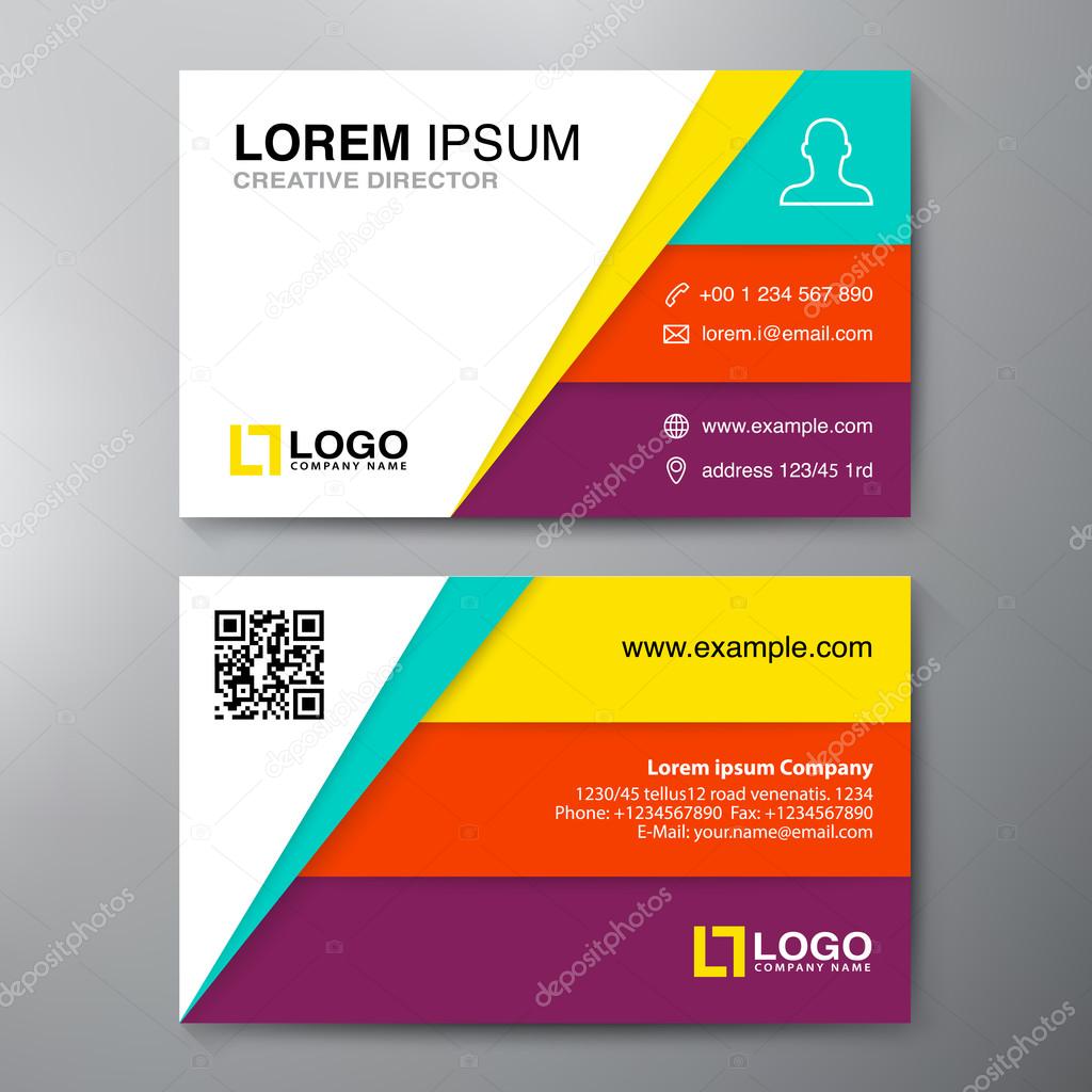 Modern Business card Design Template.