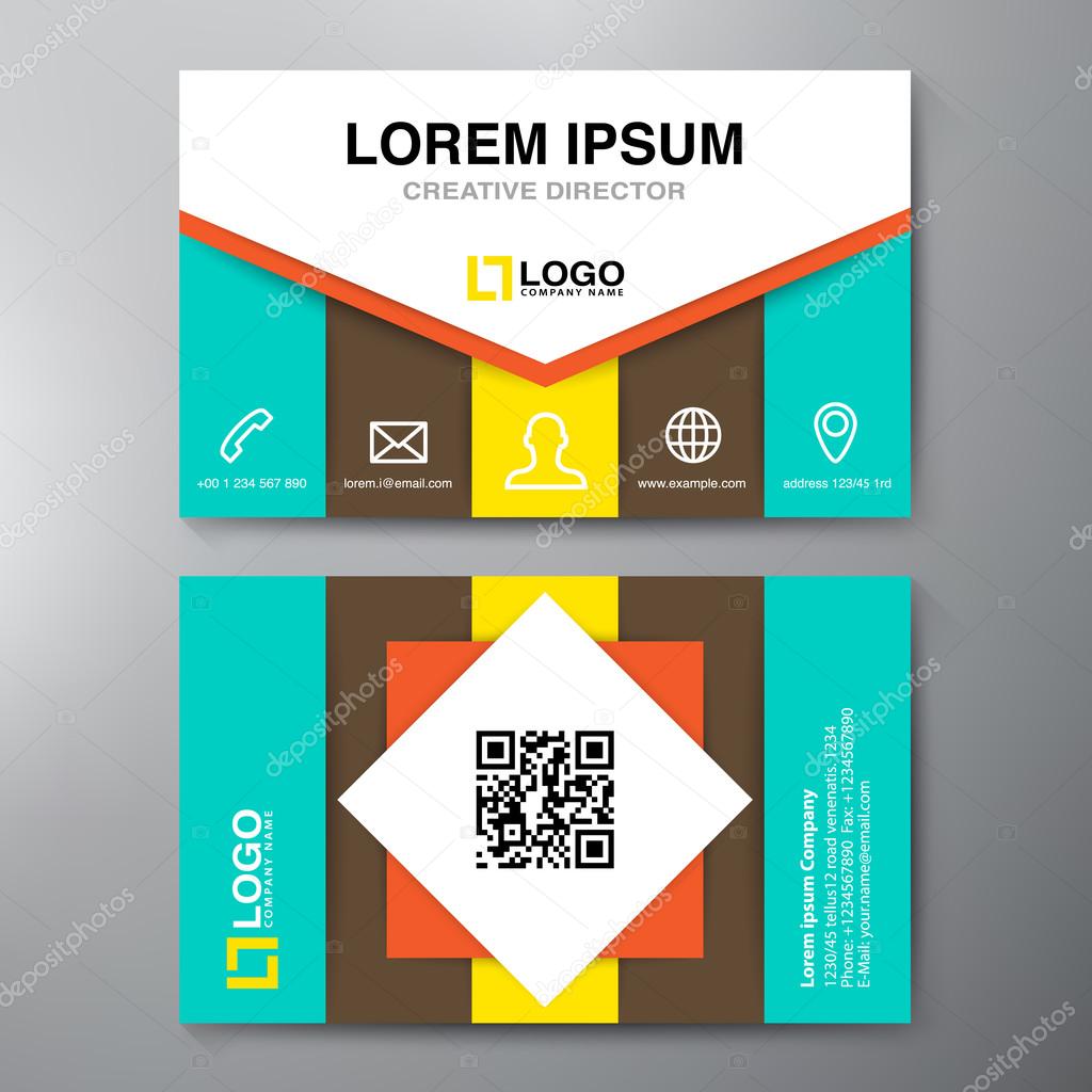 Modern Business card Design Template.