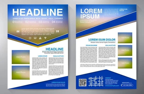 Ontwerpsjabloon a4 brochure. — Stockvector