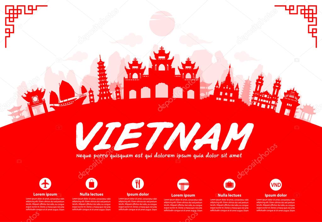 Vietnam Travel Landmarks.