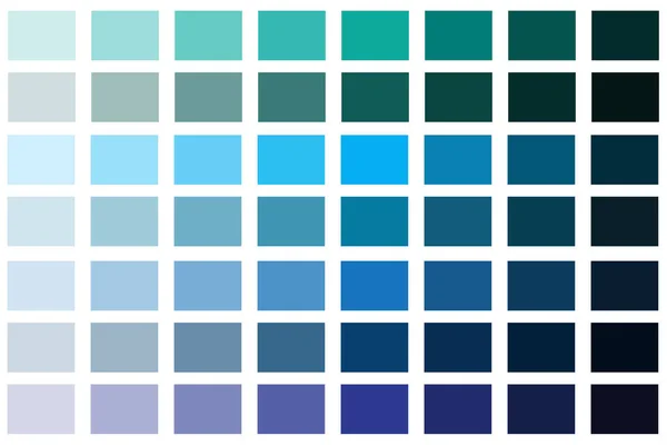 Texture Vectorielle Palette Bleu Turquoise Gradient Menthe Sarcelle Bleue Image — Image vectorielle