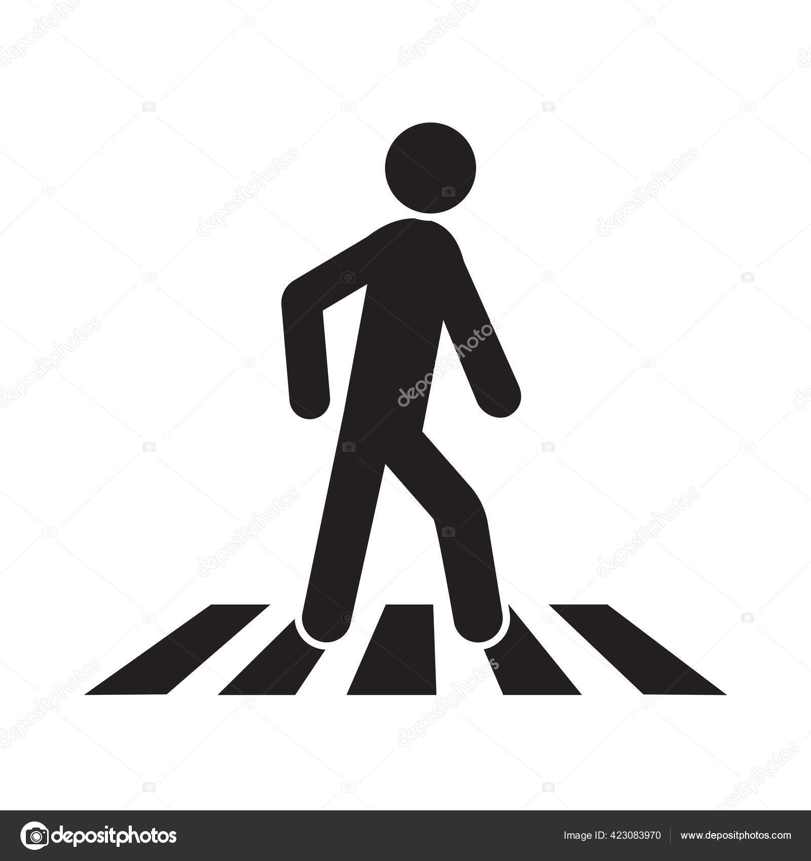 Free Vector  Pedestrian crossing crosswalk on road at green