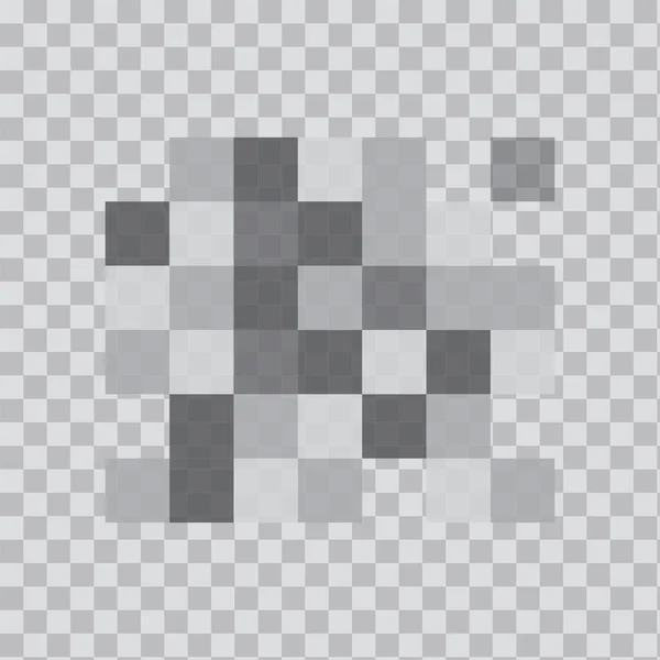 Zensiertes Grau Auf Stein Hintergrund Pixel Hintergrund Einfaches Grafisches Design — Stockvektor