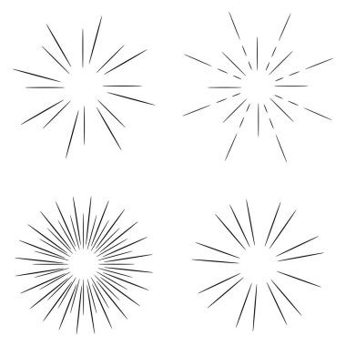 El yapımı klasik güneş, her amaç için harika bir tasarım. El çizimi çizimi. Retro simgesi. Resim yükle.