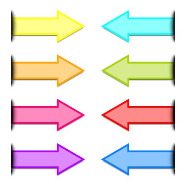 Kesiğin geri dönüş okları, herhangi bir amaç için harika bir tasarım. İş tasarımı. Origami broşürü. Hisse senedi. EPS 10.