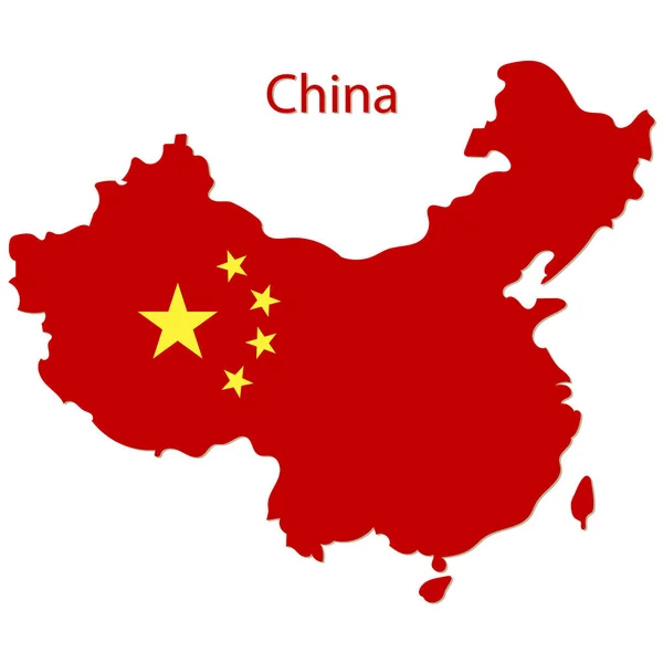 지도는 목적으로 디자인입니다 중국의 디자인 템플릿 Eps — 스톡 벡터