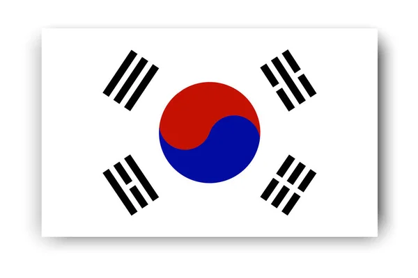 Motif Chinois Sur Fond Blanc Illustration Vectorielle Traditionnelle Coréenne Symbole — Image vectorielle