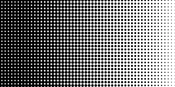 Noktalar siyah beyaz gradyan. Pop-art dokusu. Vektör çizgisi gradyanı yarım ton. Hisse senedi. EPS 10.