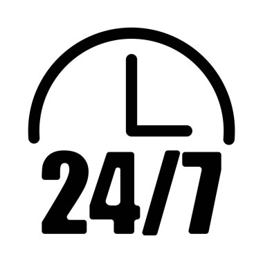 Teslimat servisi. Saat simgesi gösterimi. Çevrimiçi iletişim. Hisse senedi. EPS 10.