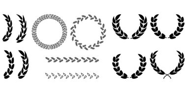 El yapımı çelenkler. Noel çelengi vektör illüstrasyonu. Doğa arka plan vektörü. Hisse senedi. EPS 10.