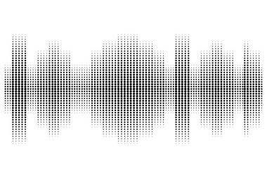 Siyah dengeleyici beyaz arka plan. Soyut müzik nabız arkaplanı. Dalga etkisi. Vektör ses dalgası. Hisse senedi. EPS 10.