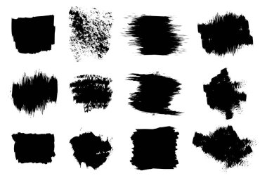 Pis grunge dokusu. Suluboya fırça dokusu. Vektör çizimi. Hisse senedi. EPS 10.