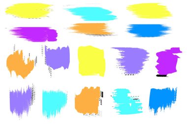 Suluboya sıçratın. Grunge dokusu. Fırça darbeleri dokuyu etkiler. Vektör boyası. Hisse senedi. EPS 10. 