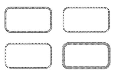 Pankart dizaynı için Yunanca desen. Kusursuz vektör çiçekli sınır tasarımı. Bayrak tasarımı. Türk süsü. Hisse senedi. EPS 10.