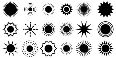 Kara güneş batıyor. Noel ışığı etkisi. Tatil yıldızı. Taslak sembol koleksiyonu. Resim yükle.