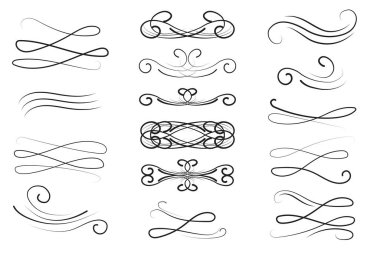 Siyah, eski, sahte desenler. Modern çiçek deseni. Kafes grafik tasarımı. Vektör ayarlandı. Hisse senedi. EPS 10.