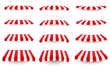 Kumaş tasarımı için pavyon çatıları. Şablon tasarımı. Vektör çizimi. Hisse senedi. EPS 10.