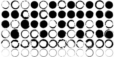 Fırça çemberli suluboya. Pul dokusu. Beyaz arka plan. Grunge tasarım elementleri. Vektör çizimi. Resim yükle.