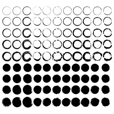 Fırça çemberli suluboya. Pul dokusu. Beyaz arka plan. Grunge tasarım elementleri. Vektör çizimi. Resim yükle.