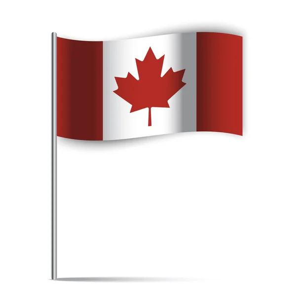 Σημαία Καναδά. Σημαία Καναδά. Εικονογράφηση διανύσματος. EPS 10. — Διανυσματικό Αρχείο