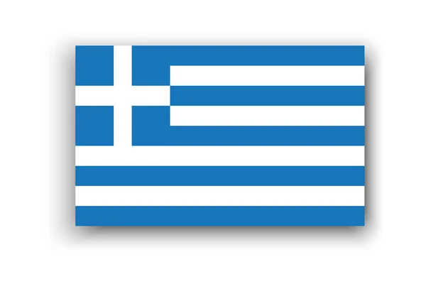 ギリシャの旗、任意の目的のための素晴らしいデザイン。休日の概念。旅行のコンセプト。ベクトルイラスト。ストック画像. — ストックベクタ