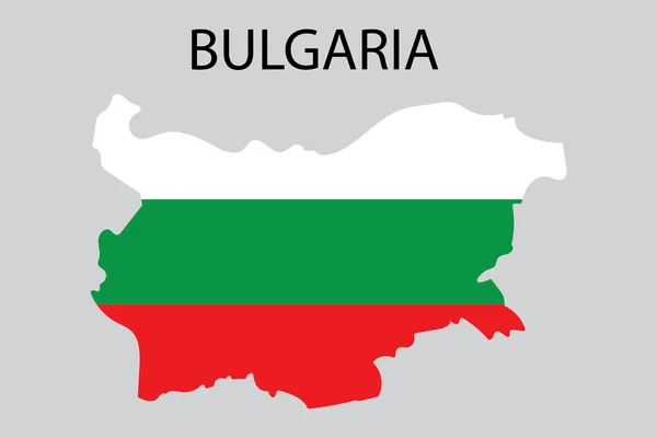 Болгарія мапа прапора, чудовий дизайн для будь-яких цілей. Вектор карт Європи. Карта силуетів. Векторна ілюстрація. Фотографія. — стоковий вектор