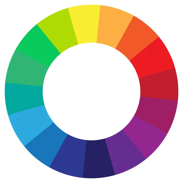 Colors spectrum. Ink painting style. Vector illustration. Stock image. — Vector de stock