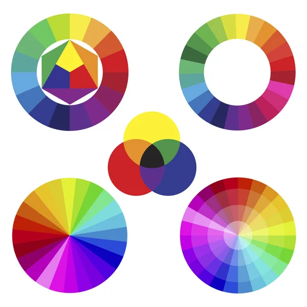 Set colors spectrum. Rainbow gradient set. Color pattern. Vector illustration. Stock image. — Vector de stock