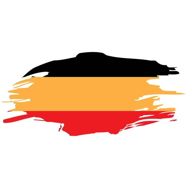 Alemania Grunge Bandera. Esquema de emblema vintage. Ilustración vectorial. Imagen de stock. — Vector de stock
