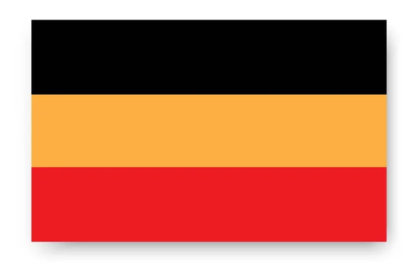 Bandera alemana. Diseño gráfico de bandera nacional. Ilustración vectorial. Imagen de stock. — Vector de stock