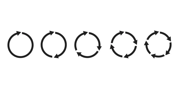 Conjunto de icono de flecha del cursor. Icono delantero. Reciclar icono conjunto. Diseño simple. Ilustración vectorial. Imagen de stock. — Vector de stock