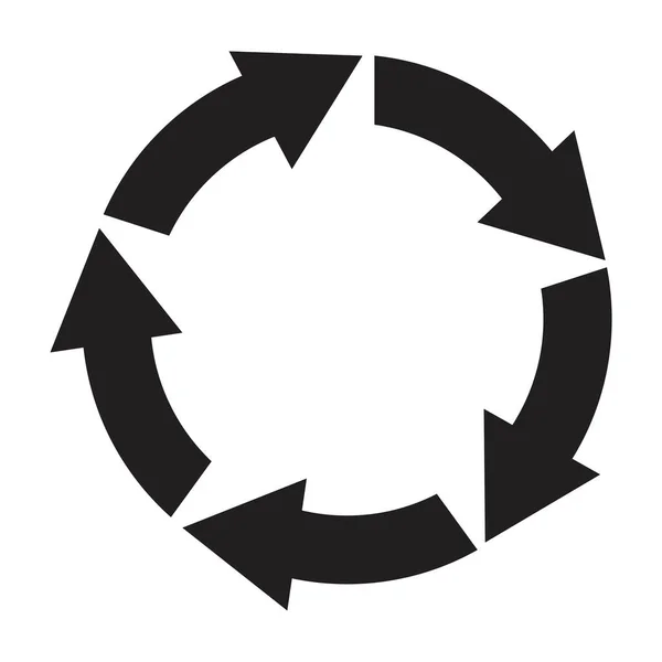 Cursorpfeil-Symbol. Vorwärts-Symbol. Recycle Icon Set vorhanden. Einfaches Design. Vektorillustration. Archivbild. — Stockvektor