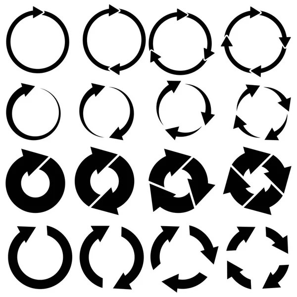 Coleção vetorial de seta. Ícone simples de seta. Seta para cima símbolo de botão. Conjunto de ícones de reciclagem. Ilustração vetorial. Imagem de stock. —  Vetores de Stock