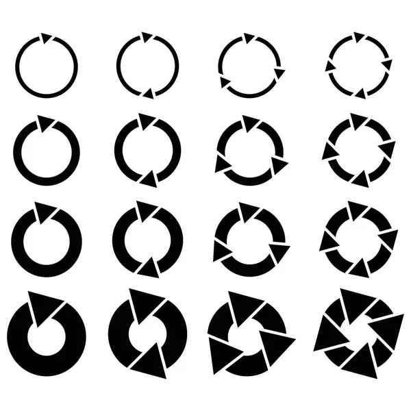 Coleção vetorial de seta. Ícone simples de seta. Seta para cima símbolo de botão. Conjunto de ícones de reciclagem. Ilustração vetorial. Imagem de stock. —  Vetores de Stock