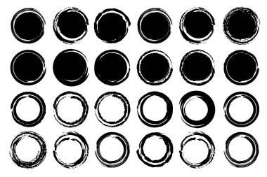 Sancak tasarımı için suluboya fırça grunge şekilleri. Grunge 'un geçmişi. Mürekkep damlaları. Vektör çizimi. Resim yükle. 