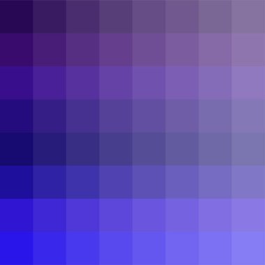 Dark blue palette. Square color field. Deep indigo Vector shades. Moody purple transition. EPS 10.