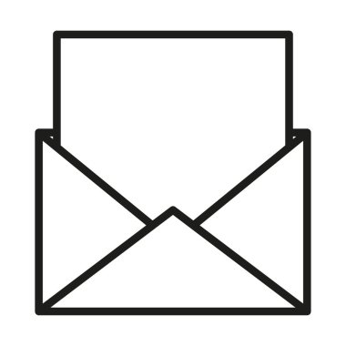 E- posta mektup simgesi. İşlenmemiş posta sembolü. Ana ileti vektörü belgesi. İletişim bağlantısı elemanı. EPS 10.