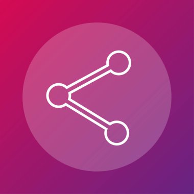 Sofistike ağ bağlantısı. Küresel İletişim Vektörü. Medya paylaşımı sembolü. Güzel, canlı, değişken bir arkaplan. EPS 10.