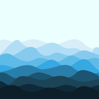 Muhteşem el sallama arkaplanları. Şeffaf dalgalanma vektörü. Güzel yüzey şekilleri. Huzurlu manzara çizimleri. EPS 10.