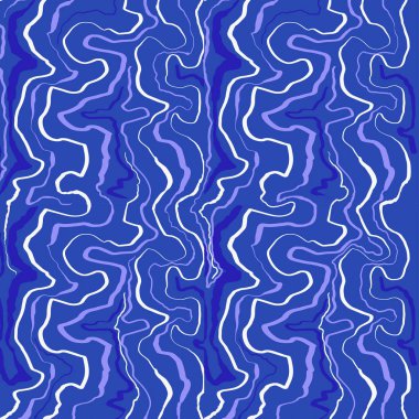 Mavi renklerde doğrusal soyut ve pürüzsüz desen