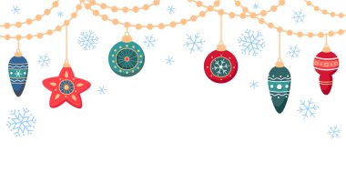 Noel çelengi asmak, süslerle pankart asmak