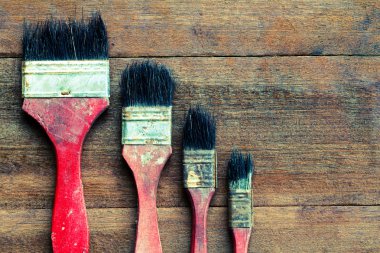 eski Boya fırçaları
