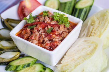 Tay gıda, chili Yapıştır