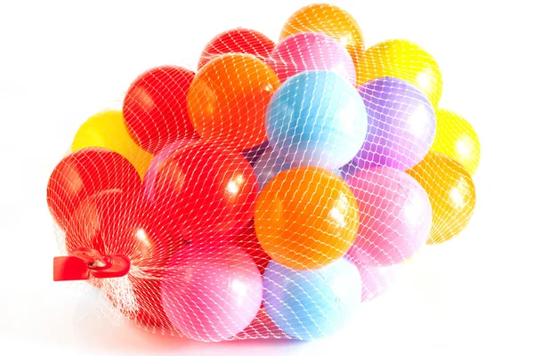 Muitas bolas de plástico de cor — Fotografia de Stock