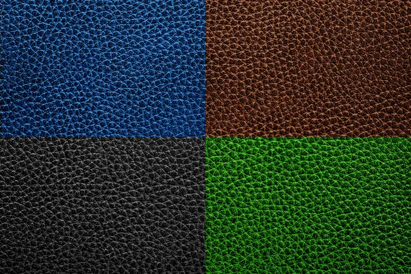 Textura barevné kožené pohovky — Stock fotografie