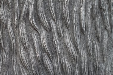 Beton doku dekoratif duvar yüzeyinde