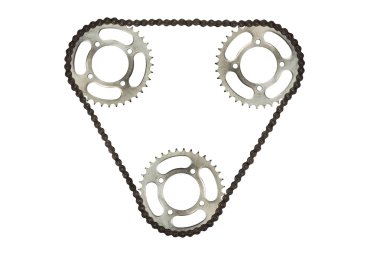 Roller zincirleri ile sprockets motosikletler için